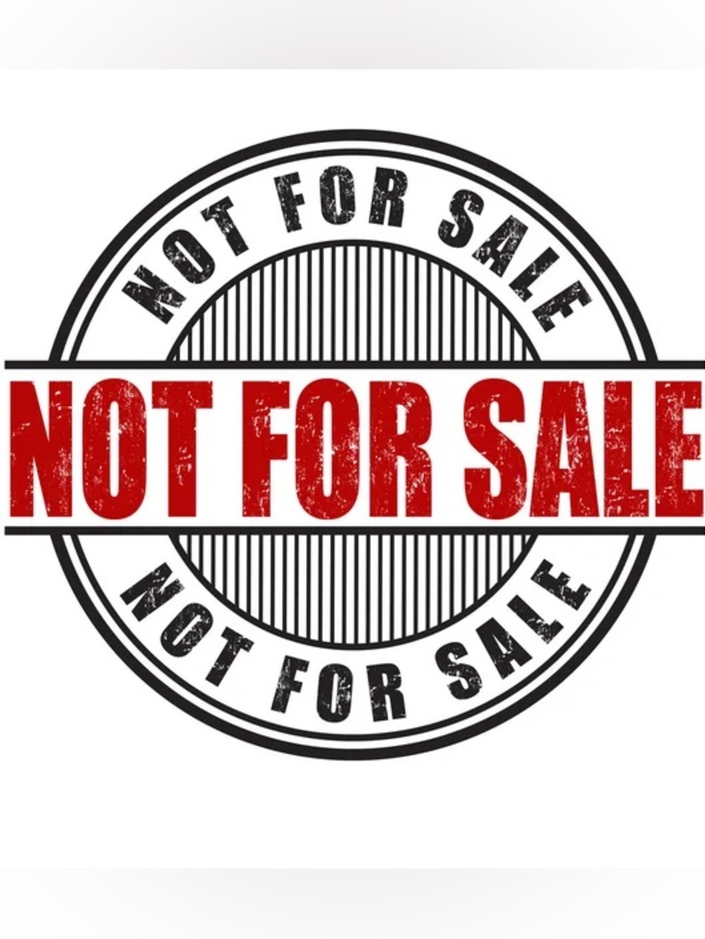 NOT FOR SALE